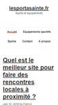 Mobile Screenshot of lesportasainte.fr